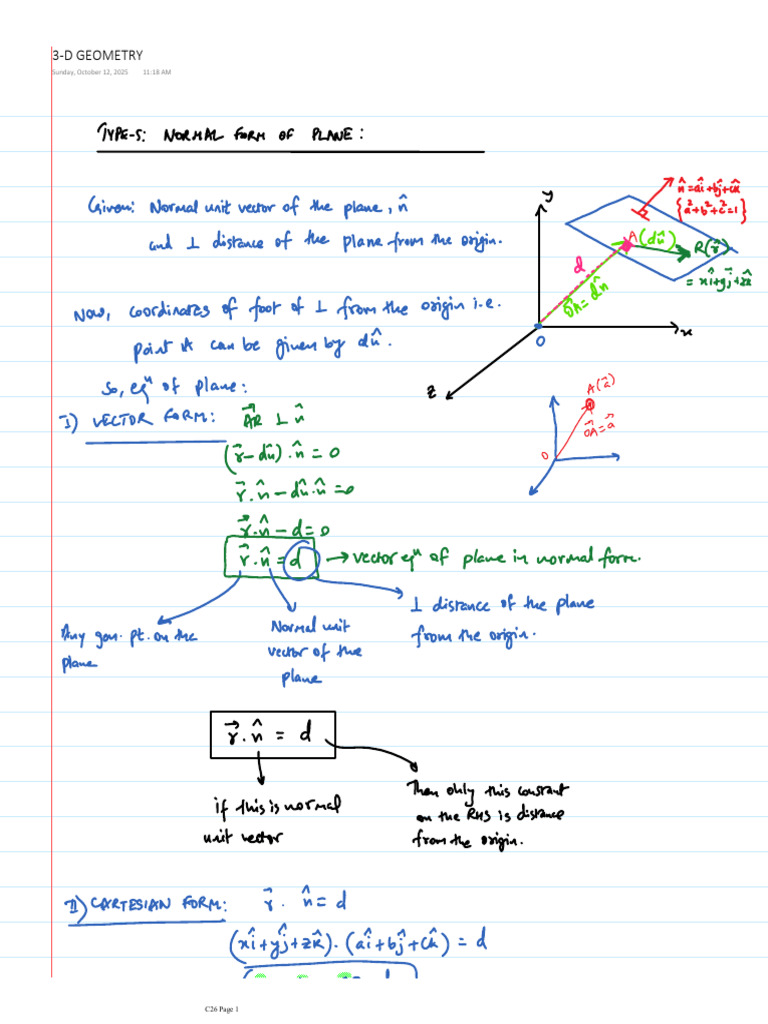 Understanding 3-D Geometry Concepts | PDF