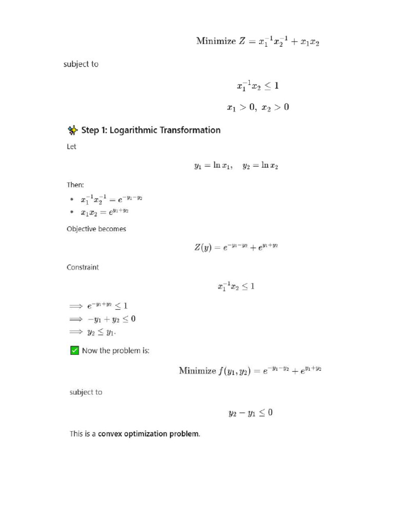 Geometric Programming 2 | PDF