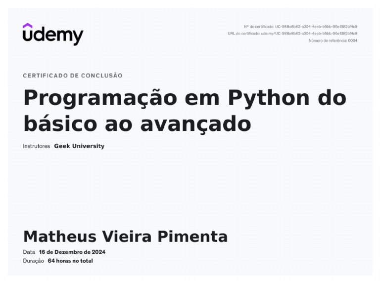 Programação em Python Do Básico Ao Avançado | PDF