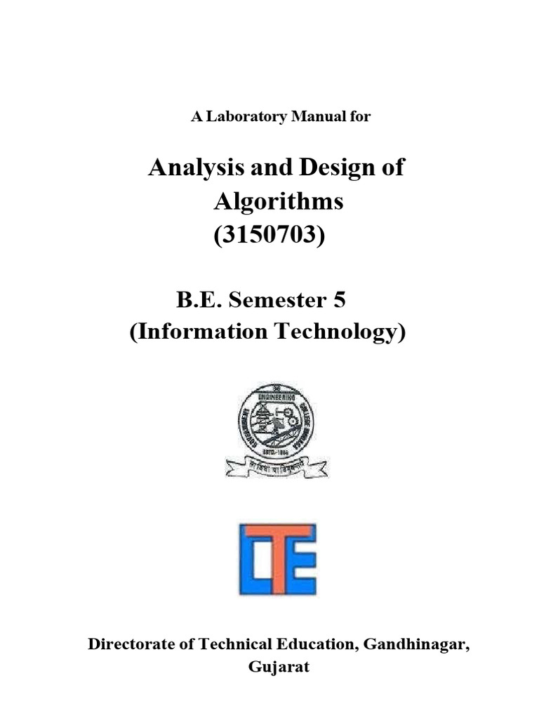 Lab Manual for Algorithm Design & Analysis | PDF | Dynamic Programming ...
