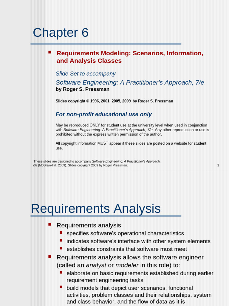 Requirements Modeling in Software Engineering | PDF | Use Case | System