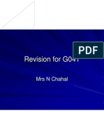Revision For G041: Mrs N Chahal