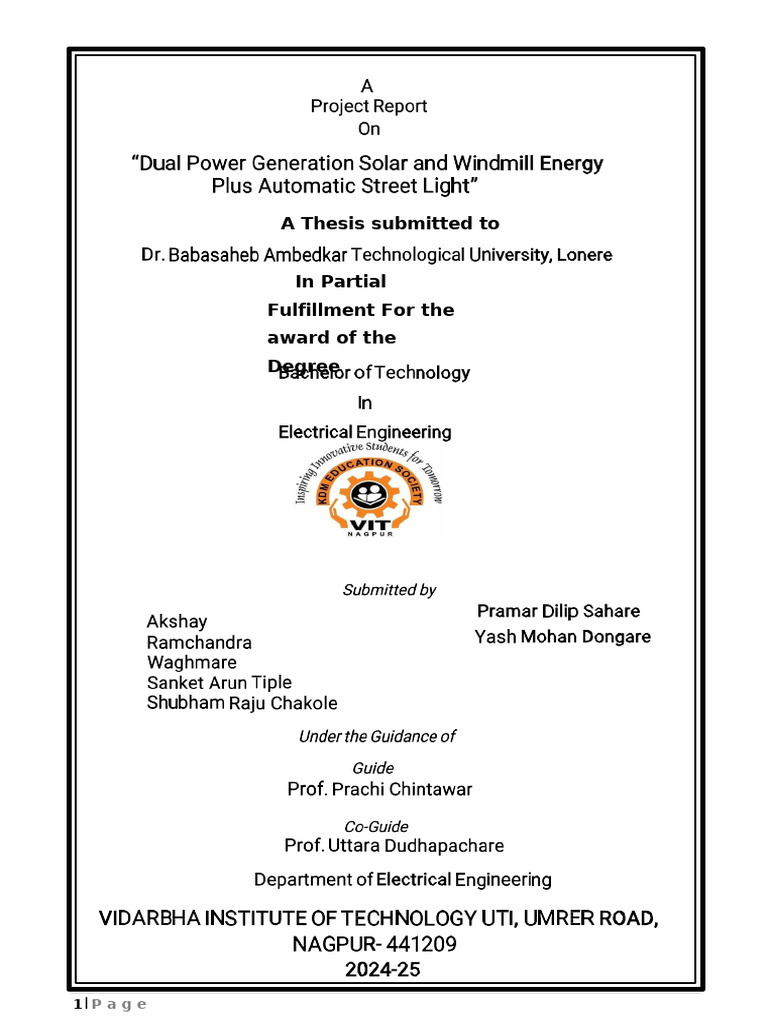 Dual Power Generation Solar and Windmill Energy Plus Automatic Street ...
