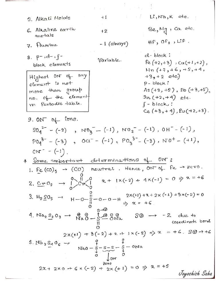 Redox Short Note | PDF