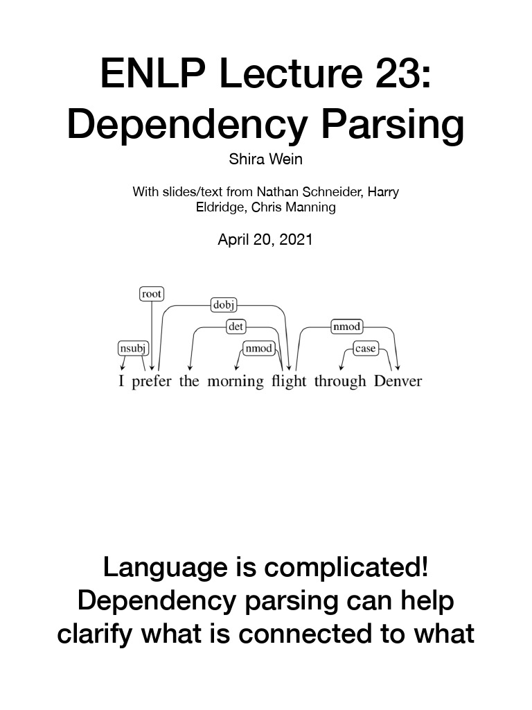 Dependency Parsing in NLP Explained | PDF | Parsing | Statistical ...