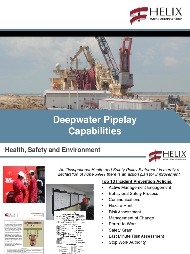 Deepwater Pipelay Capabilities Overview | PDF | Subsea (Technology ...