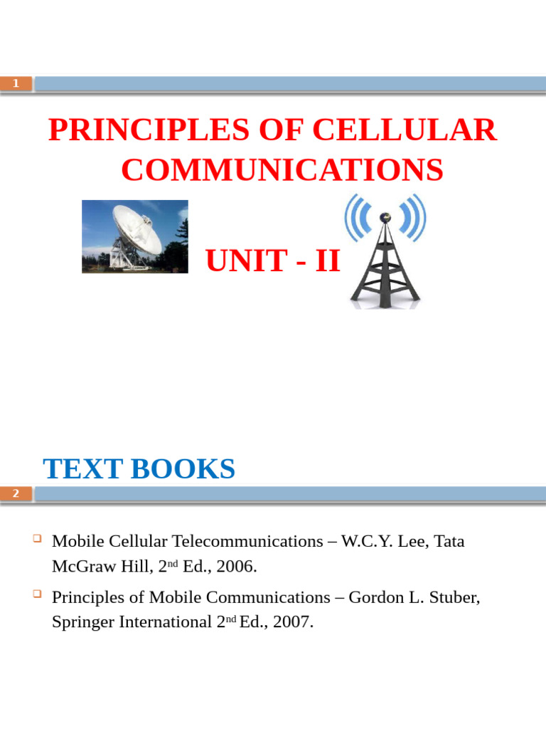 CMC Unit-2 | PDF | Cellular Network | Base Station