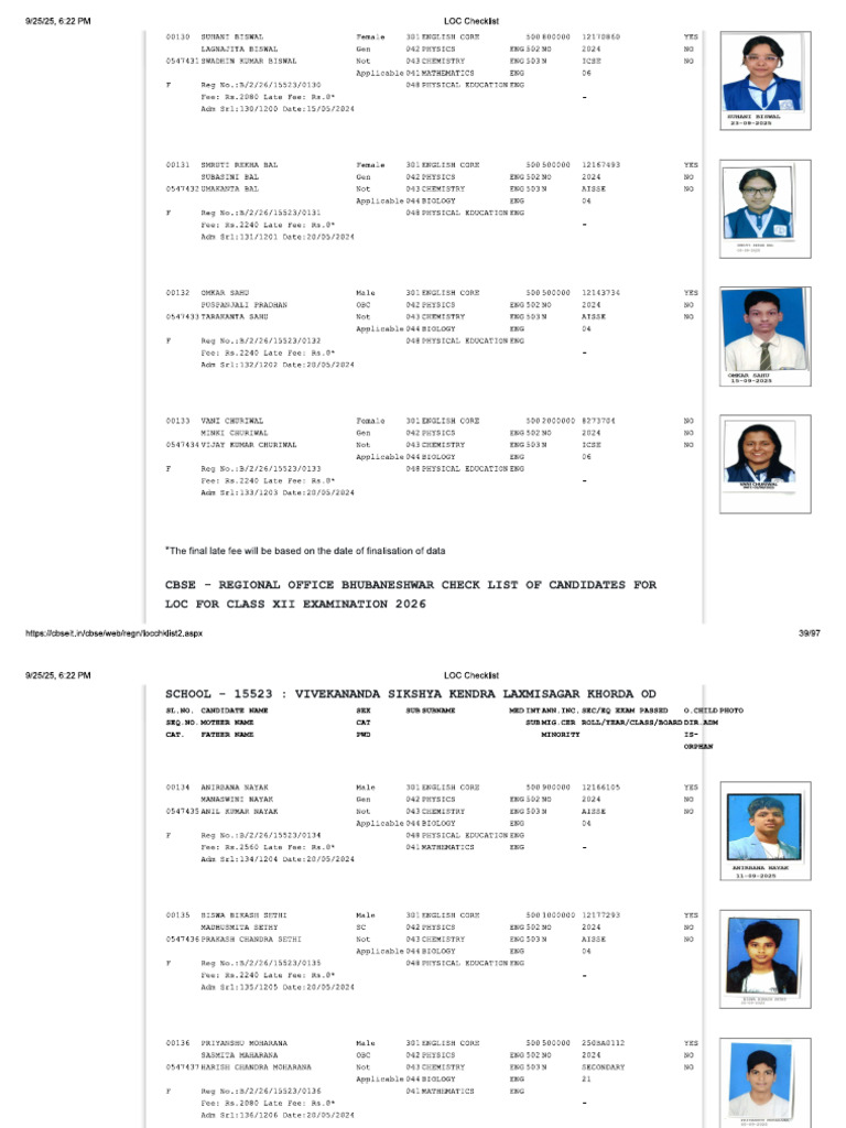 Final List | PDF