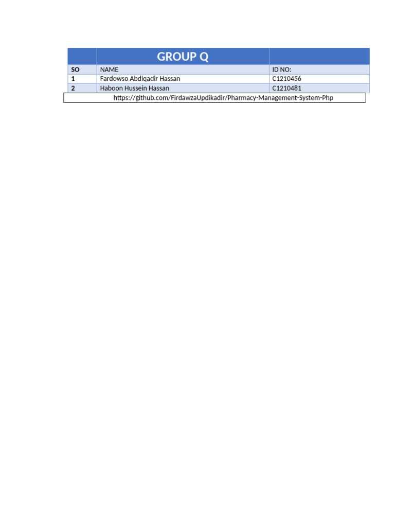 Group Q | PDF