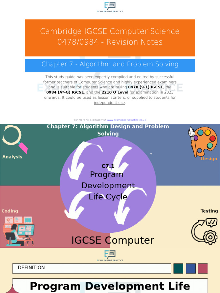 IGCSE Computer Science Revision Guide | PDF | Algorithms | Computer ...