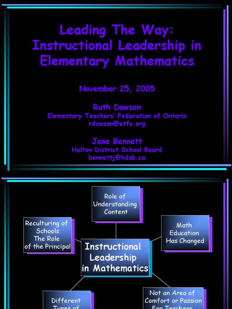Instructional Leadership in Math Education | PDF | Teachers | Learning
