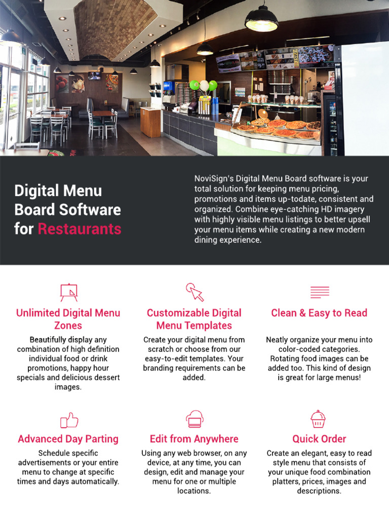 Customizable Digital Menu Solutions | PDF