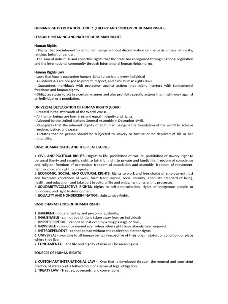 Human Rights Education Overview | PDF | Human Rights | Rights