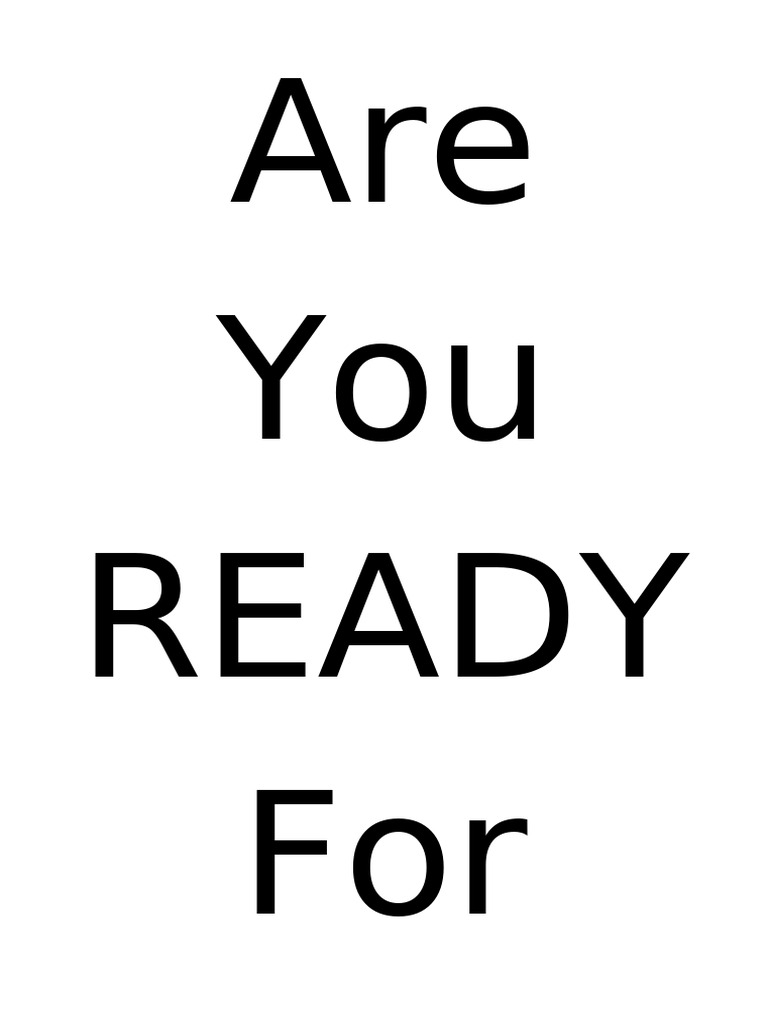 Are You Ready PDF