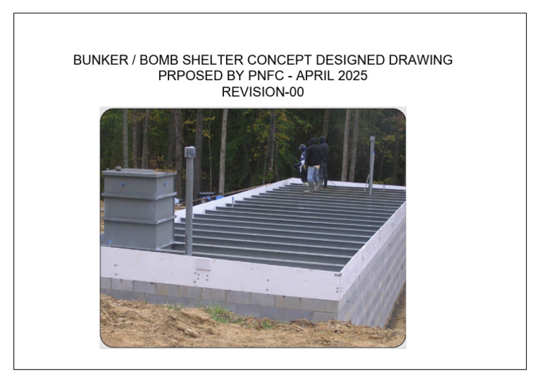 Bunker / Bomb Shelter Concept Designed Drawing Prposed by PNFC - April ...