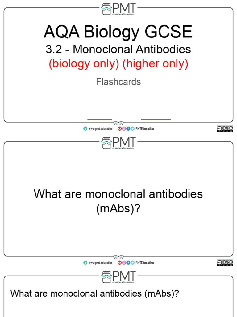 GCSE Guide to Monoclonal Antibodies | PDF | Monoclonal Antibody | Antibody