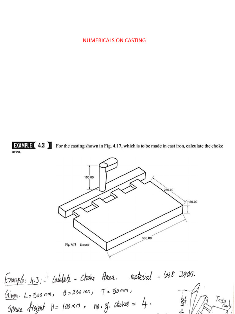 UNIT-II-Numericals On Casting Process | PDF