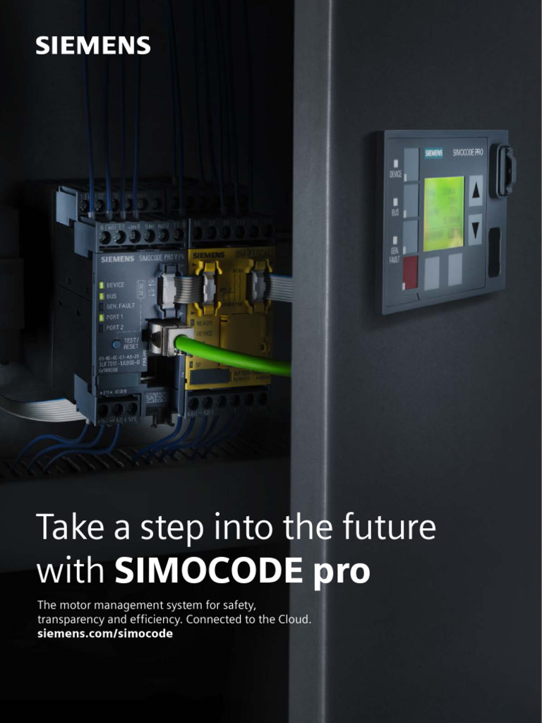 SIMOCODE Pro: Advanced Motor Management | PDF | Pump | Computing