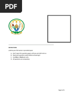 PSAC Grade 6 Maths Paper 2024 | PDF