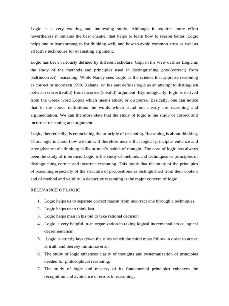 Understanding Logic and Argumentation | PDF | Argument | Fallacy