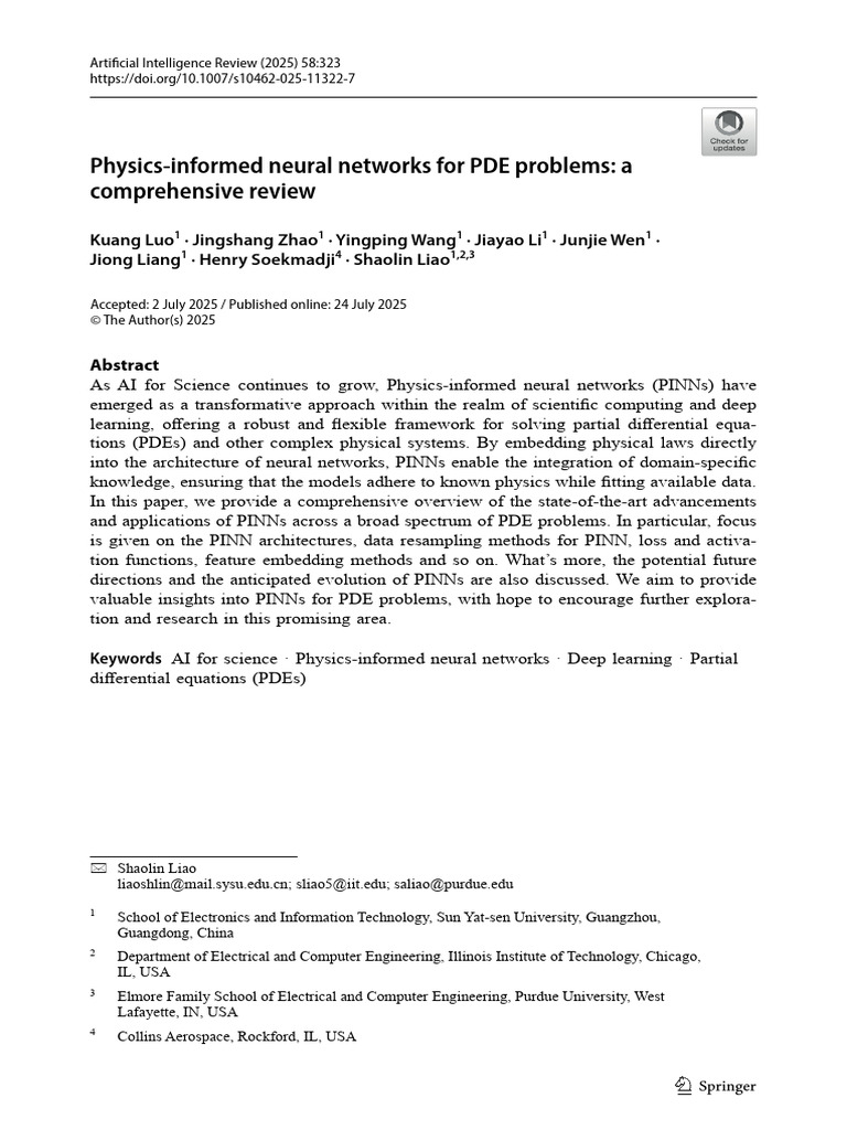 Overview of Physics-Informed Neural Networks | PDF | Partial ...
