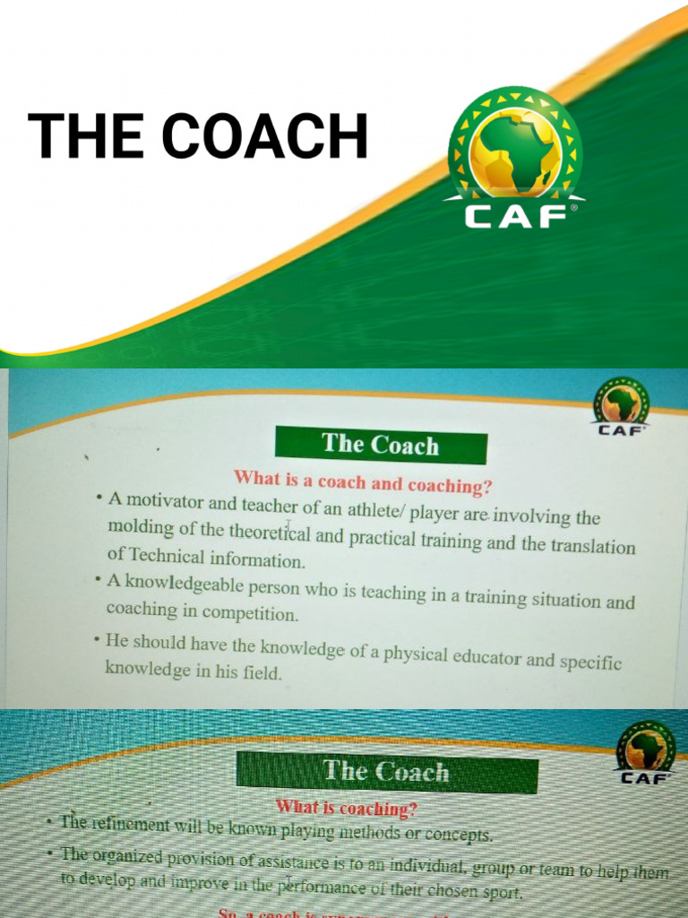 Day 1 Caf C Coaching Course | PDF