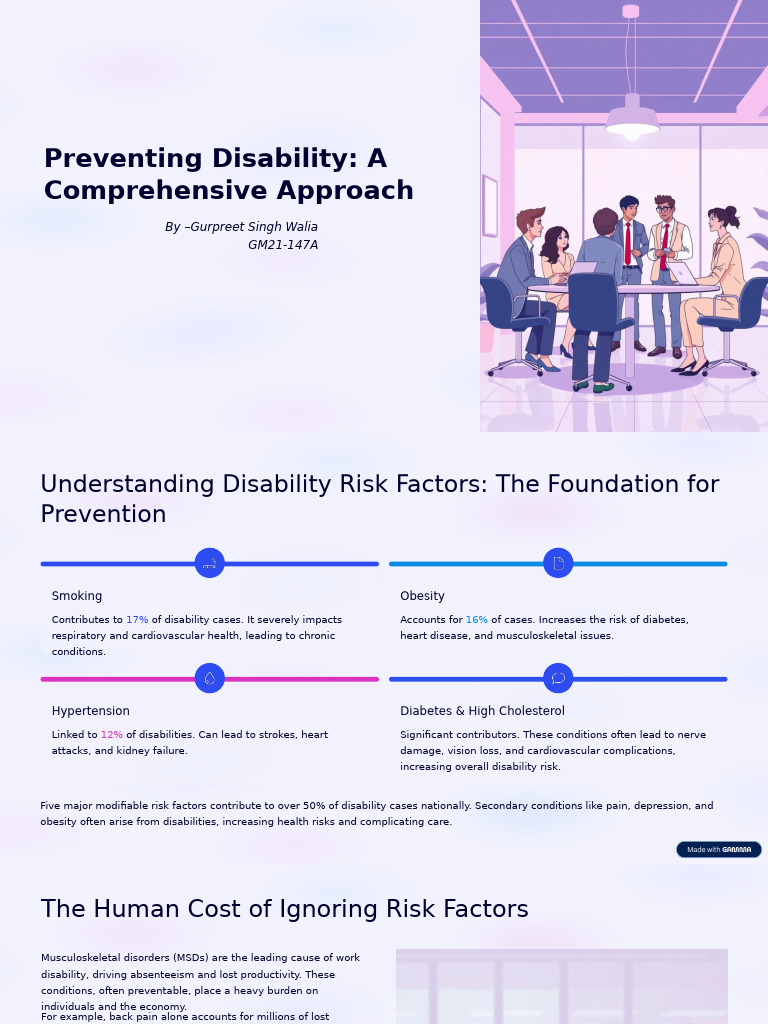 Preventing Disability: Key Strategies | PDF | Cardiovascular Diseases ...