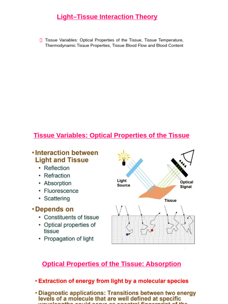Biooptics PPT - Module 4 - Part 1 | PDF | Heat | Temperature