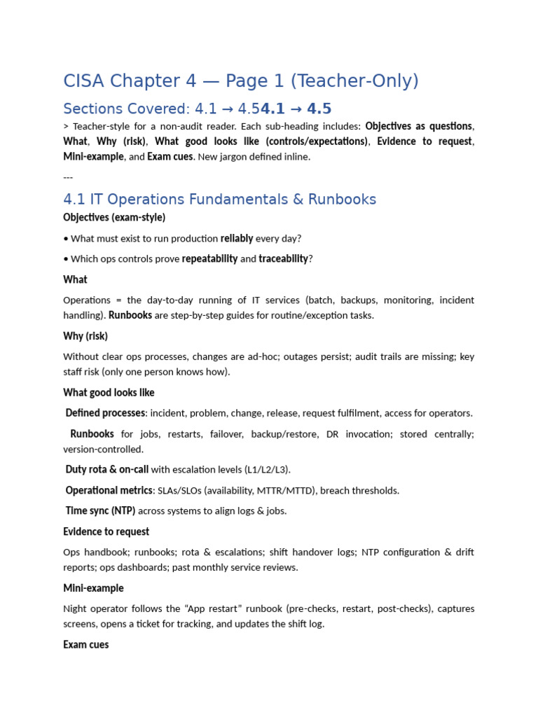 CISA Manual Sm1 | PDF | Software Development Process | Agile Software ...