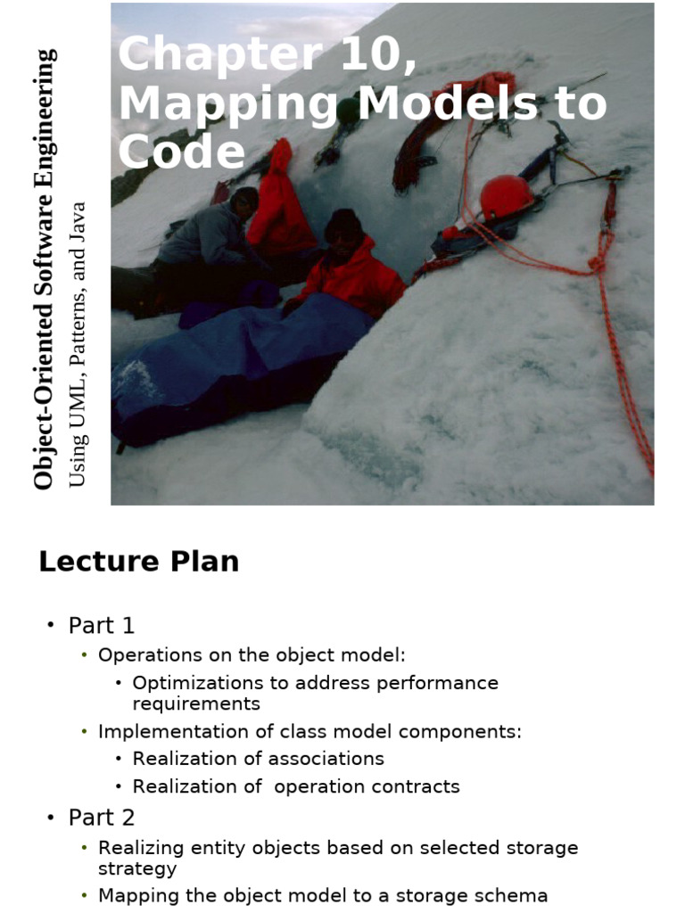 L21 MappingModelsToCode Ch10lect1 | PDF | Class (Computer Programming ...