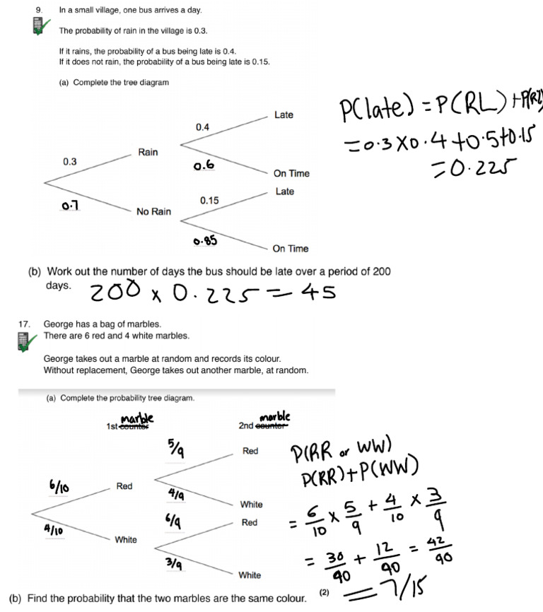 Arya Maythil - Conditional Tree Diagrams | PDF