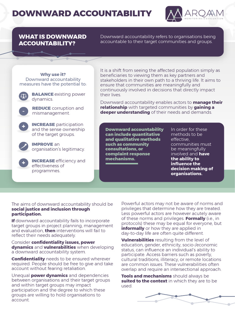 Enhancing Downward Accountability | PDF | Accountability | Evaluation