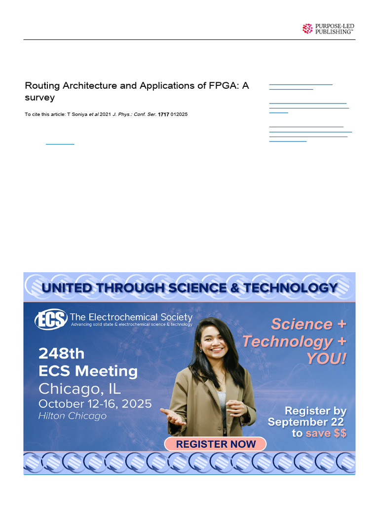 FPGA Routing Architecture Survey | PDF | Field Programmable Gate Array ...