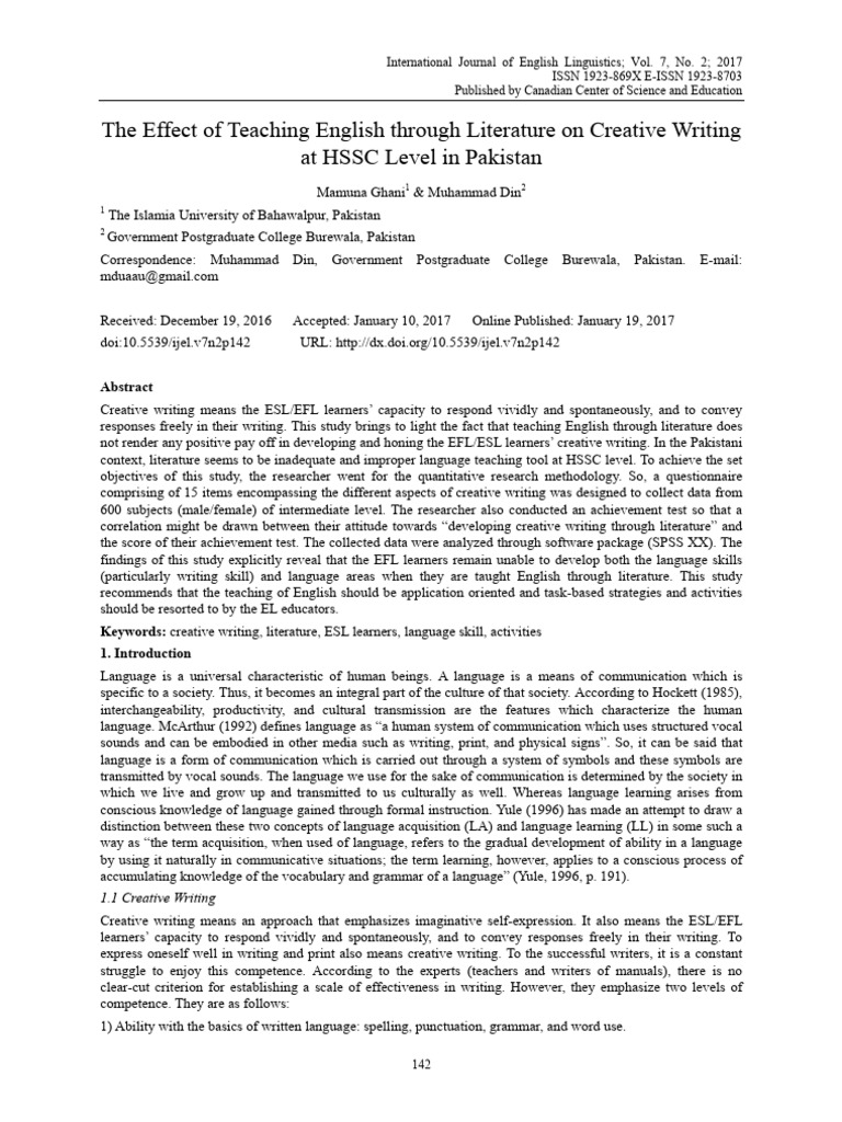 The Effect of Teaching English Through L | PDF | English As A Second Or ...