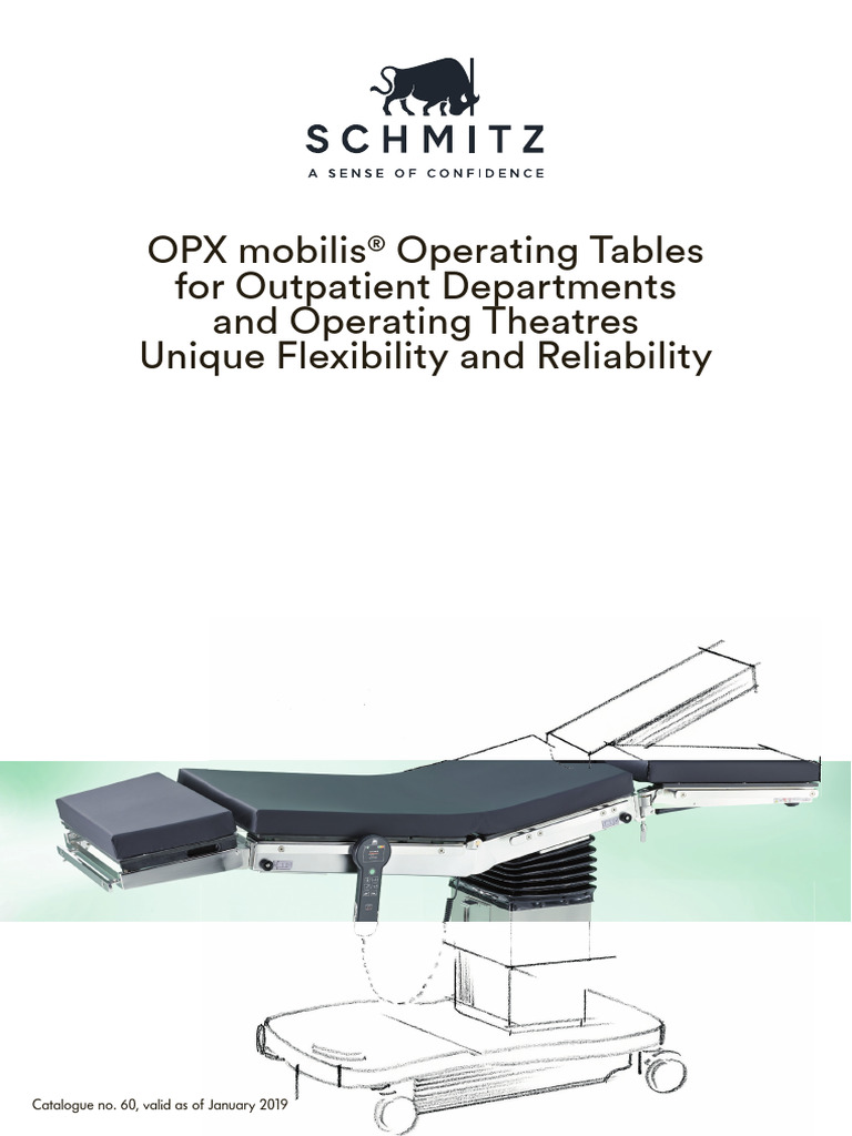 OPX mobilis® Operating Tables Overview | PDF | Arm | Elevator