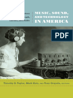Music, Sound, and Technology in America, Edited by Timothy Taylor, Mark Katz, and Tony Grajeda
