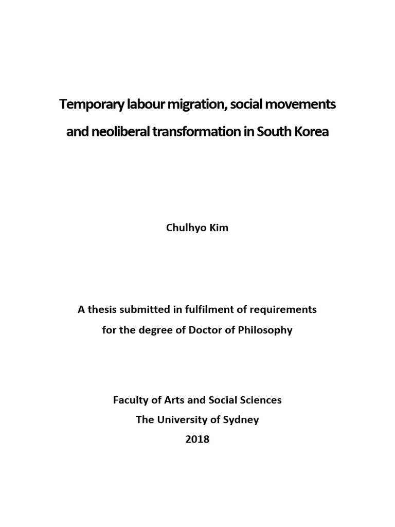 South Korea's Temporary Labour Migration Dynamics | PDF | Migrant ...