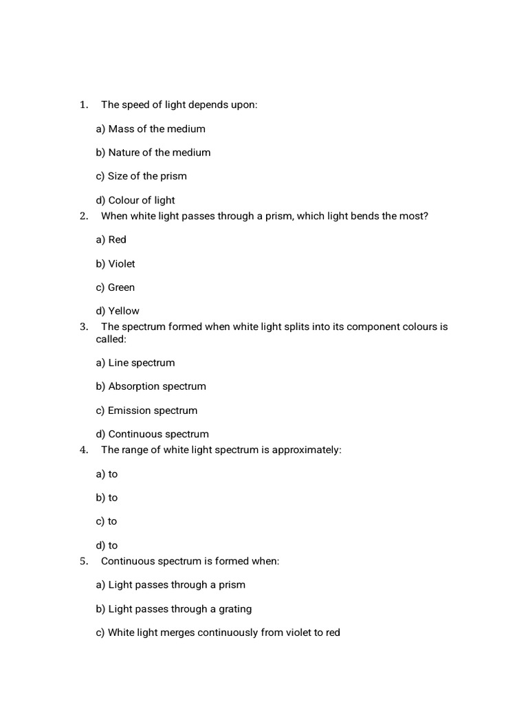Hydrogen Spectrum Ncert Line To Line | PDF | Spectroscopy | Emission ...