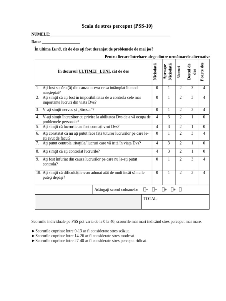 PSS 10 | PDF