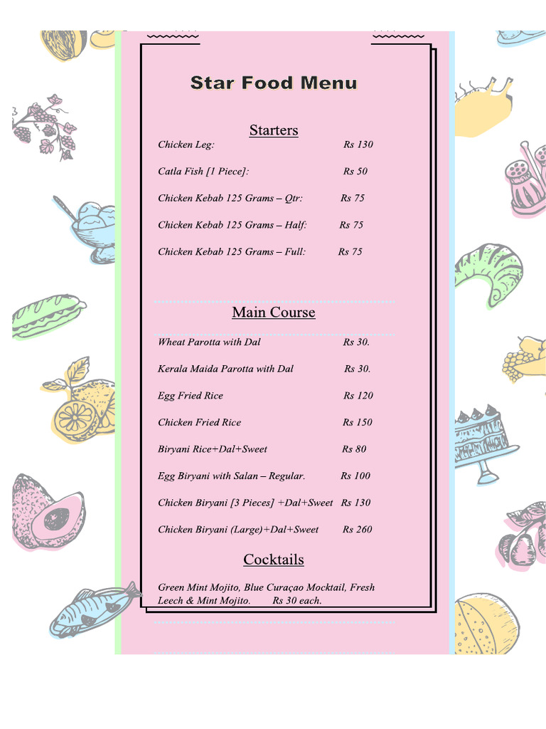 Star Food Final | PDF