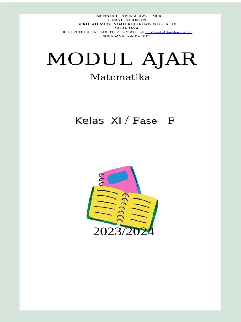 Modul Ajar Matematika Kelas XI SMK | PDF