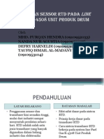 Penggunaan Sensor RTD Pada Line Fuel Gas K-4508