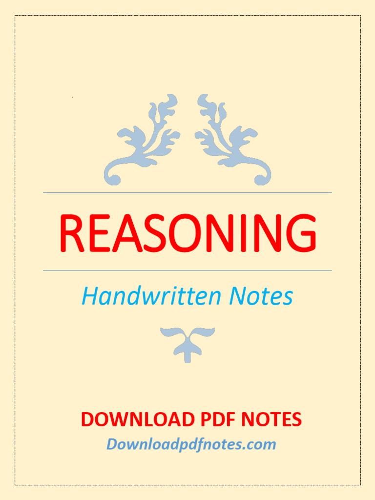 Reasoning | PDF