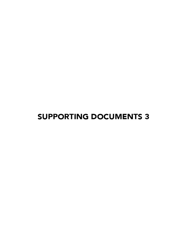 Supporting Documents 3 | PDF