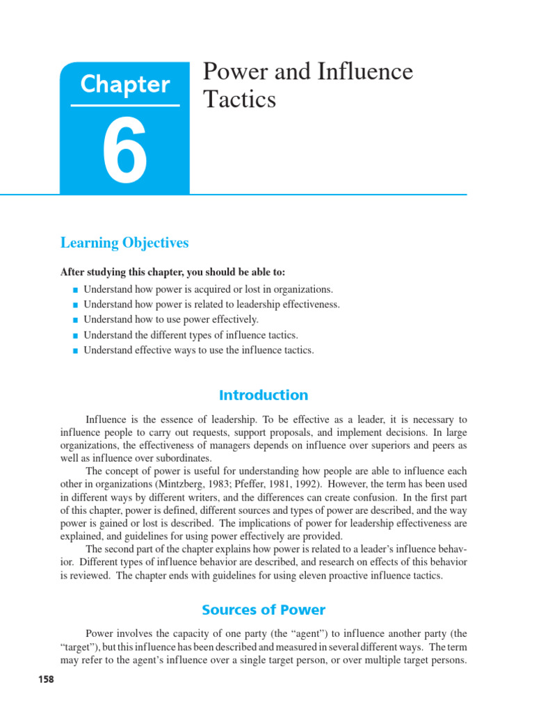 Chapter 6 | PDF | Expert | Leadership