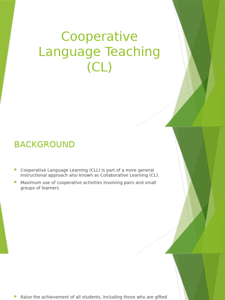 Understanding Cooperative Language Learning | PDF | Language Education ...