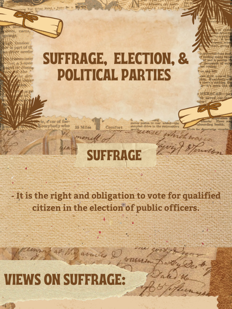 Understanding Suffrage and Voting Types | PDF | Voting | Suffrage