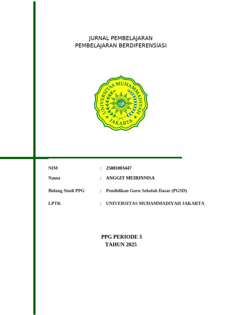 Jurnal Pembelajaran Berdiferensiasi | PDF