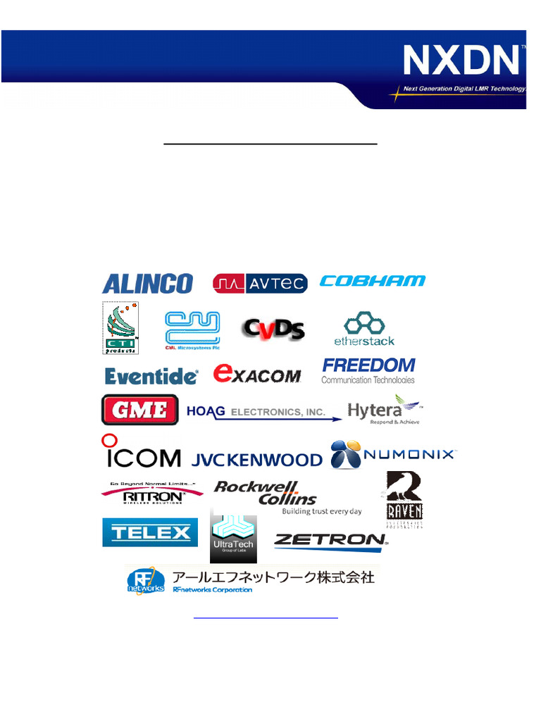 NXDN Forum Product Showcase - 2017 | PDF | Radio | Information And ...