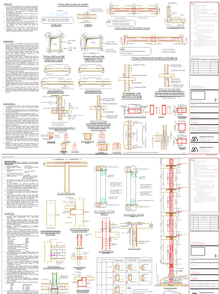 Structural General Notes 230525 Pdf Beam Structure Foundation